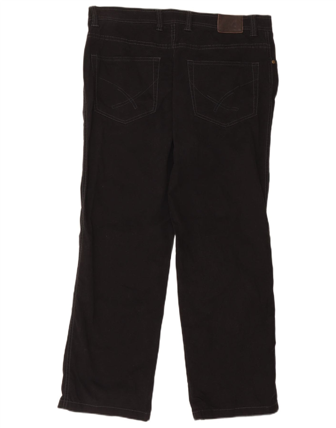 John Lewis Straight Jeans til mænd W36 L29 sort bomuld