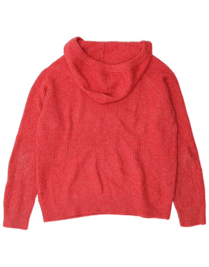 Marks & Spencer Dame hættetrøje oversize sweater UK 14 Medium Rød