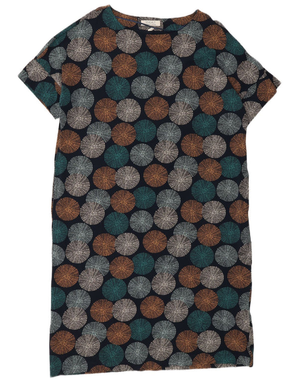 Seasalt Womens Shift Dress UK 20 2XL Marineblå Geometrisk Bomuld