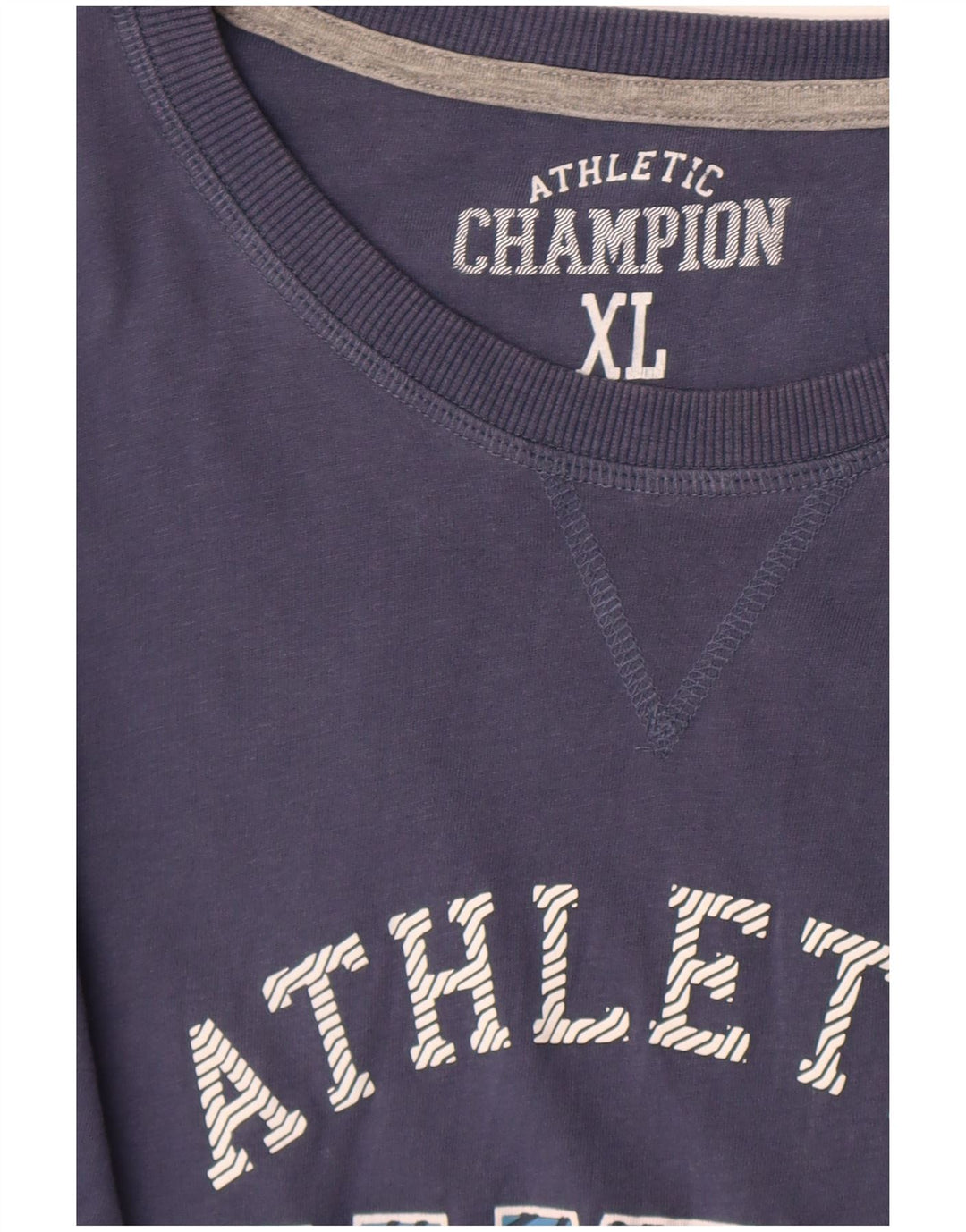 Champion Herre Grafisk Top Langærmet XL Blå