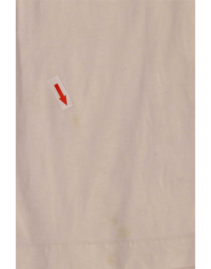 Sergio Tacchini Herre grafisk poloshirt Medium hvid bomuld