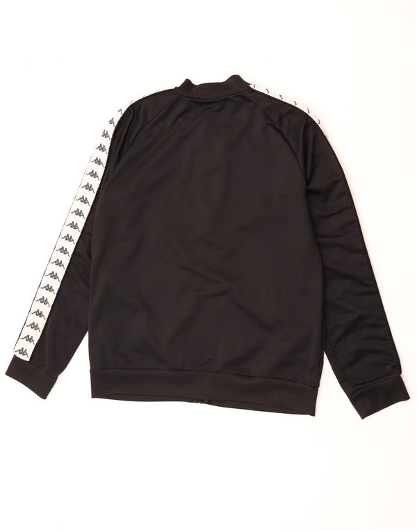 Kappa Herre grafisk træningsdragt Topjakke XL Sort Polyester