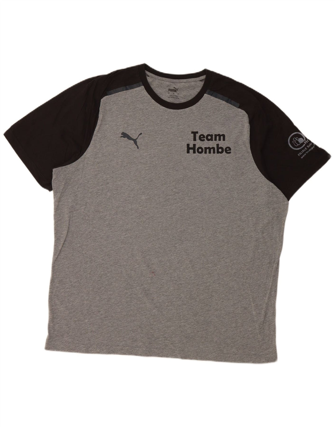 PUMA Herre grafisk T-shirt Top XL Grå Colourblock