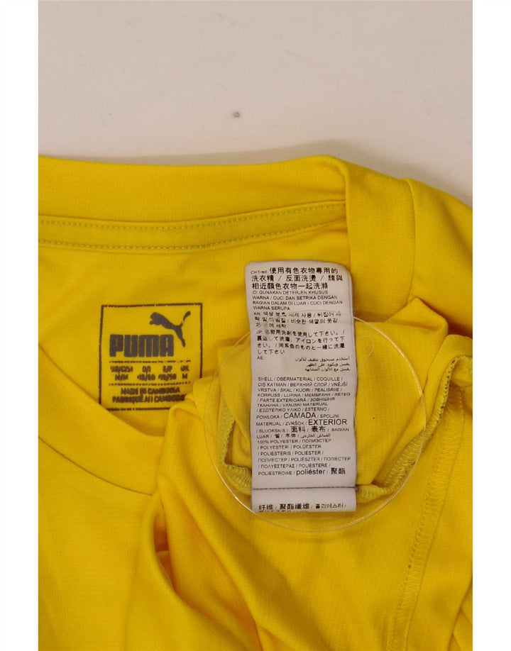 Puma Herre Hyrox Grafisk T-Shirt Top Medium Gul Polyester