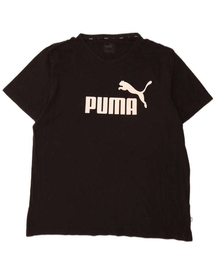 Puma Herre Grafisk T-Shirt Top XL Sort