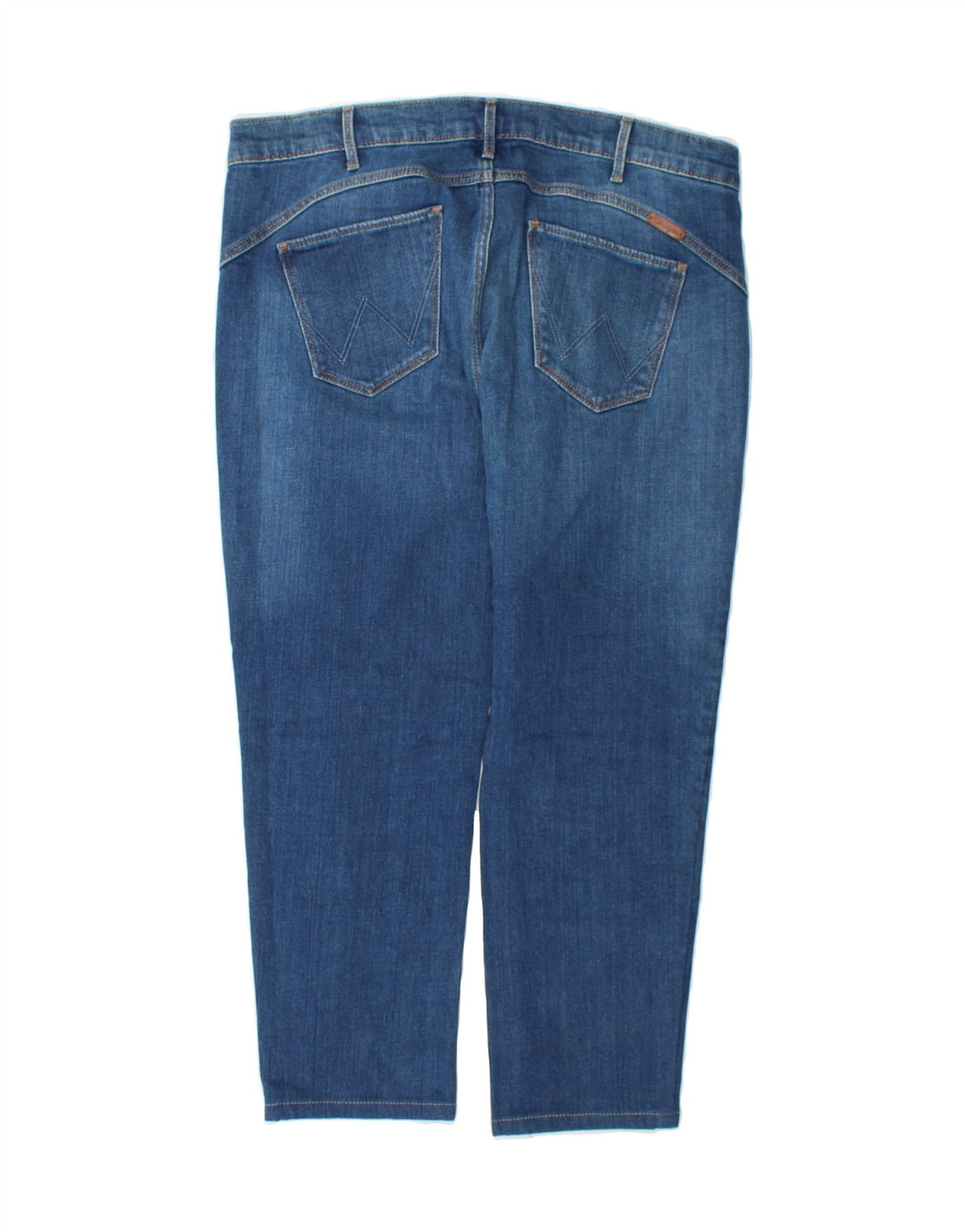 WRANGLER Womens Drew Crop Slim Jeans W31 L23 Blue Cotton Vintage Wrangler and Second-Hand Wrangler from Messina Hembry 