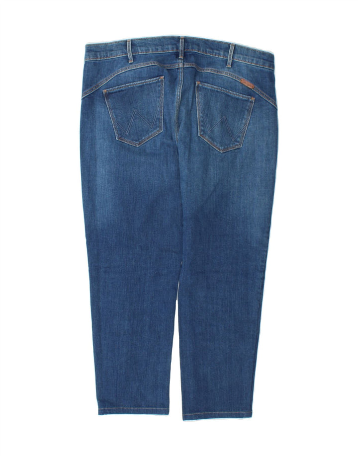 WRANGLER Womens Drew Crop Slim Jeans W31 L23 Blue Cotton Vintage Wrangler and Second-Hand Wrangler from Messina Hembry 