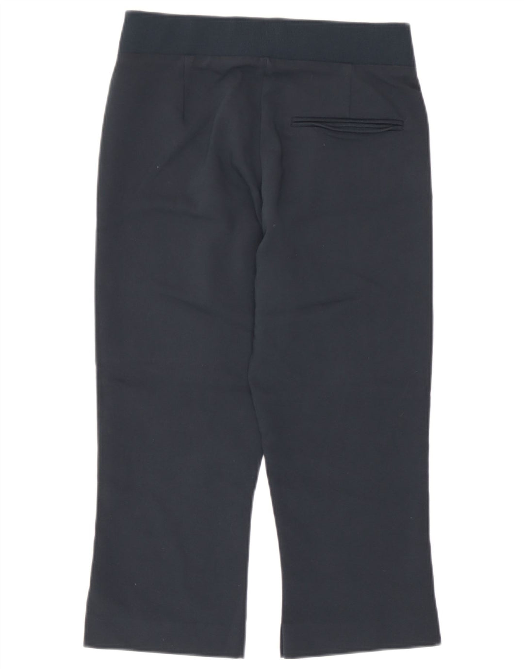 Zara Dame Capri Bukser Small W26 L19 Navy Blue Viscose