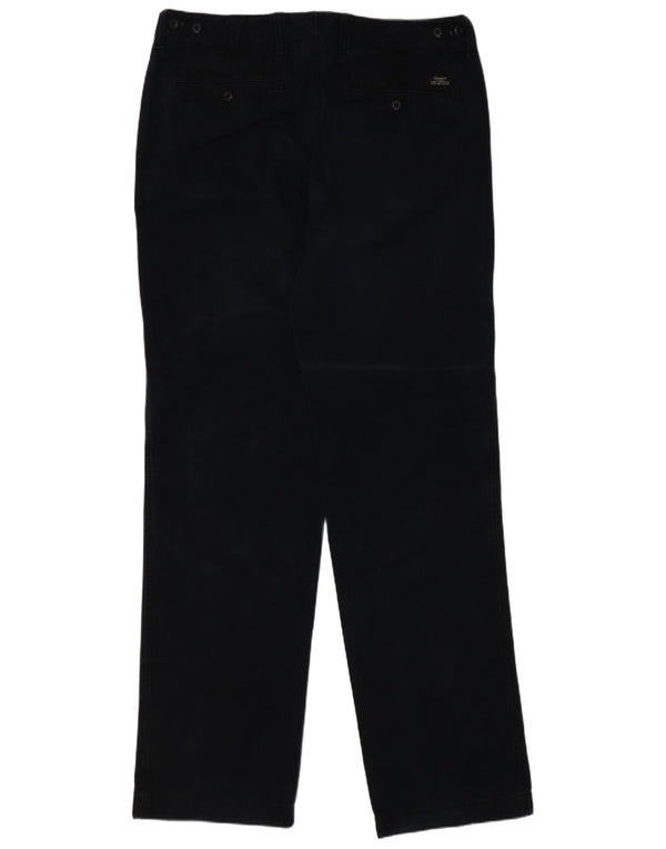 Zara Herre Lige Chinobukser EU 44 Large W34 L34 Marineblå Bomuld