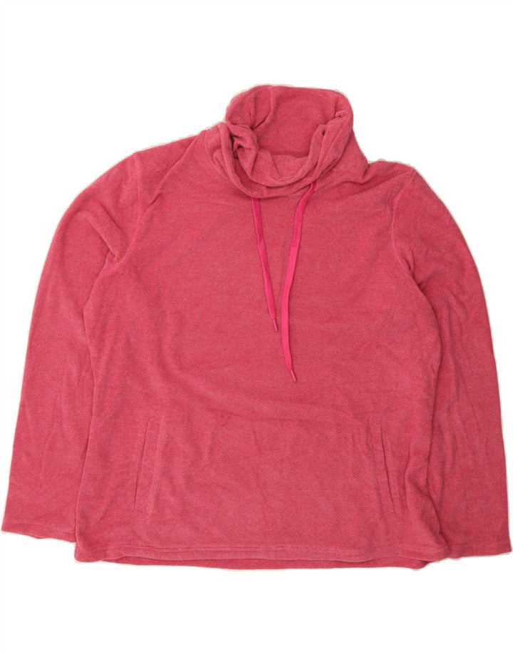 MOUNTAIN WAREHOUSE Womens Sweatshirt Jumper UK 20 2XL Pink Polyester Vintage Mountain Warehouse and Second-Hand Mountain Warehouse from Messina Hembry 