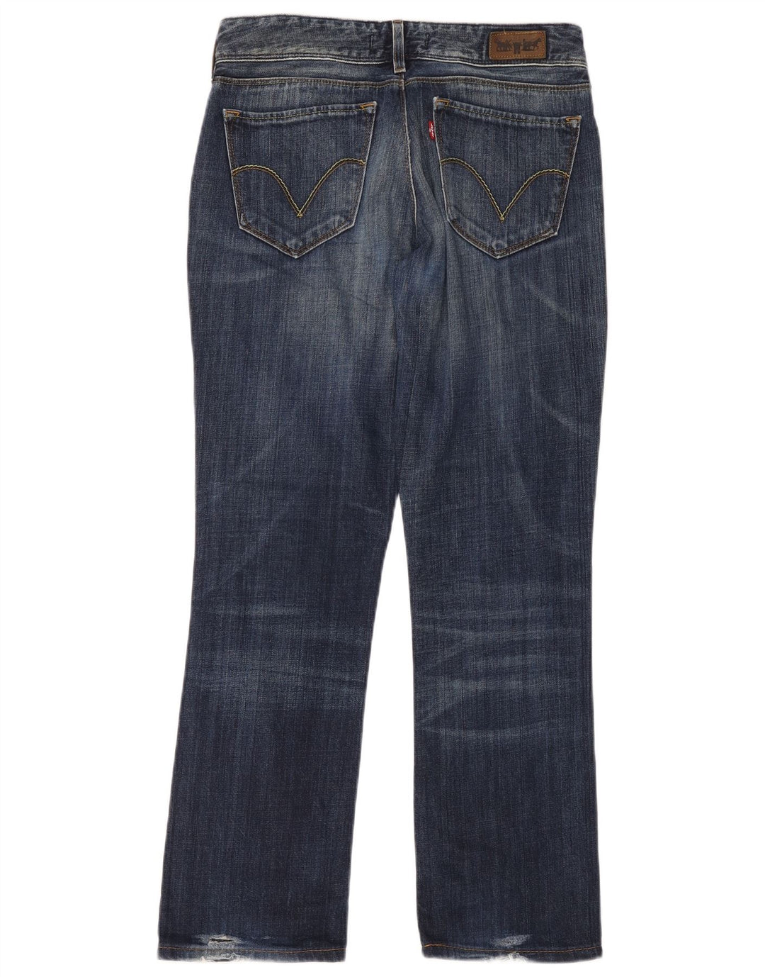Levi's Dame 470 Straight Jeans W31 L34 Blå Bomuld