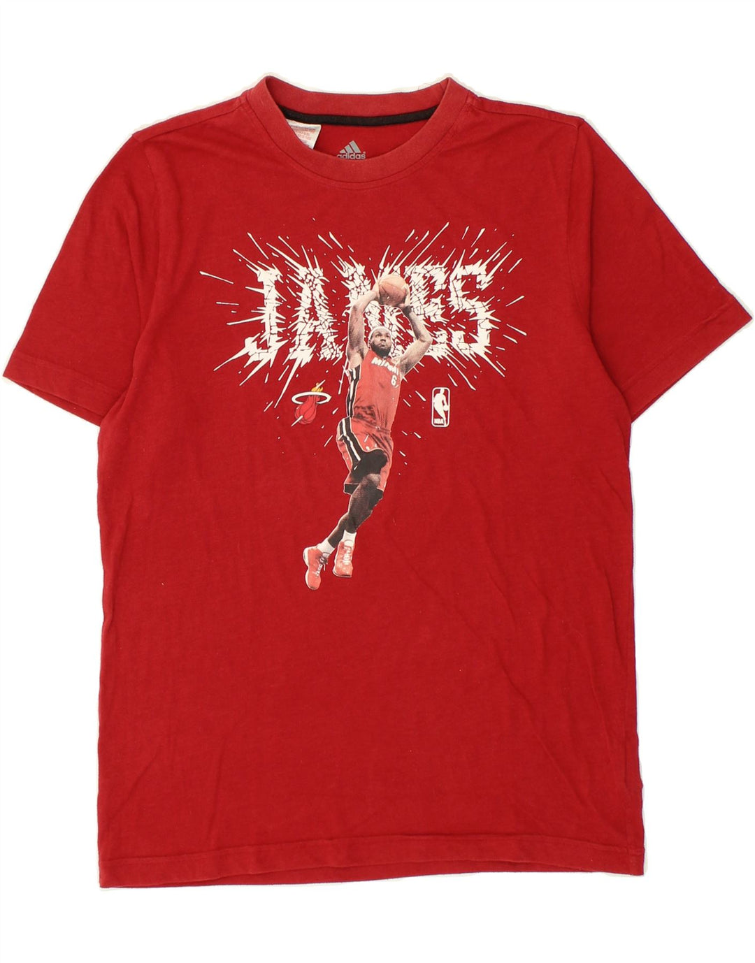 ADIDAS Boys Graphic T-Shirt Top 15-16 Years Red Polyester Vintage Adidas and Second-Hand Adidas from Messina Hembry 