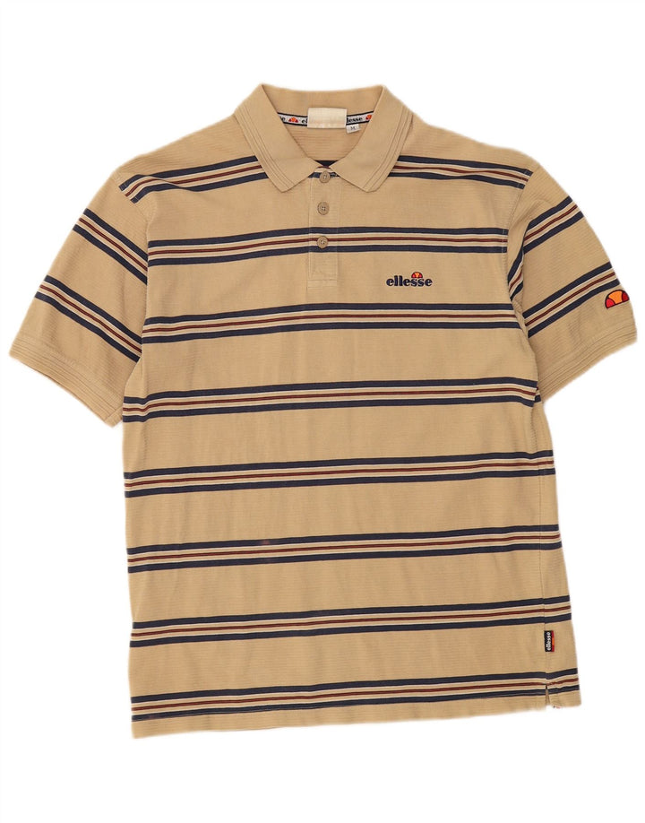 Ellesse Herre Polo Shirt Medium Beige Stribet