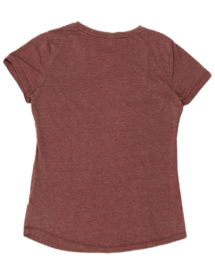 Puma Grafisk T-Shirt Top UK 10 Lille rødbrun polyester
