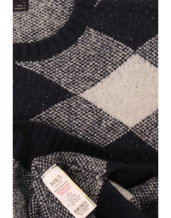Marks & Spencer Dame sweater med rund hals DK 16 Stor marineblå