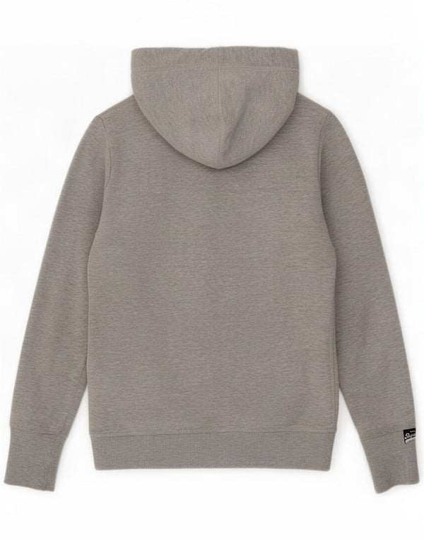 Superdry Grafisk hættetrøje til kvinder UK 10 Small Grey Cotton
