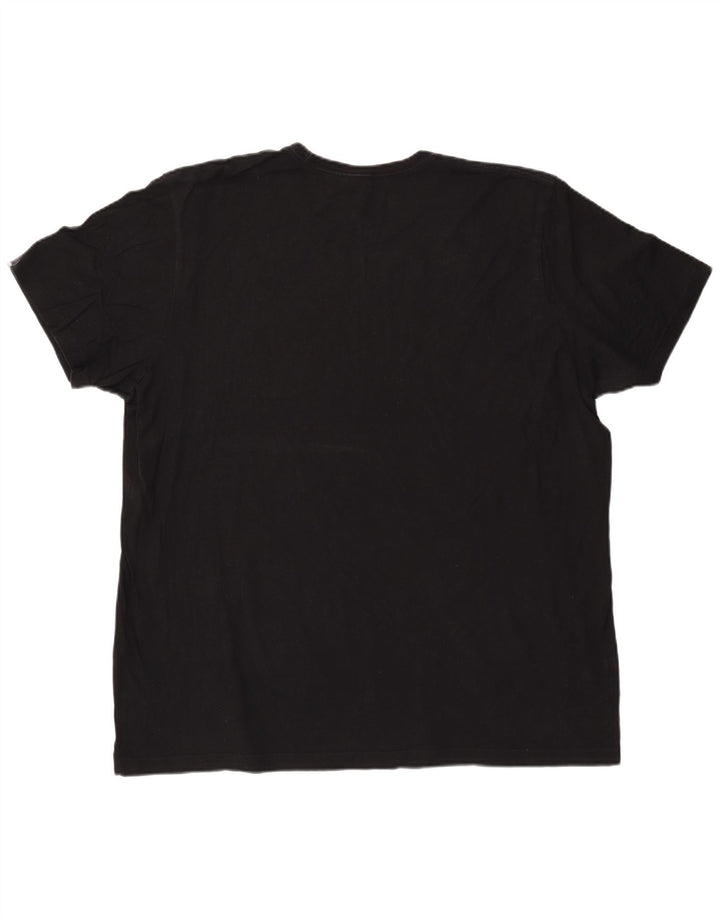 ADIDAS Grafisk T-shirt top til mænd 2XL sort bomuld