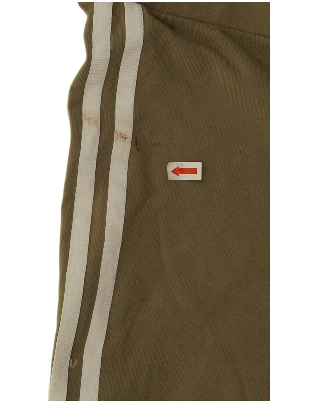 Adidas Dame Leggings UK 12 Medium Khaki Bomuld
