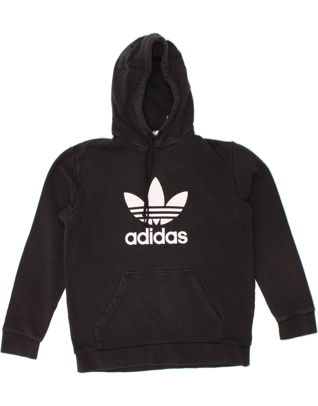 ADIDAS Mens Graphic Hoodie Jumper Medium Black Cotton Vintage Adidas and Second-Hand Adidas from Messina Hembry 