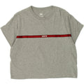 LEVI'S Womens Crop T-Shirt Top UK 14 Medium Grey Cotton Vintage Levi's and Second-Hand Levi's from Messina Hembry 