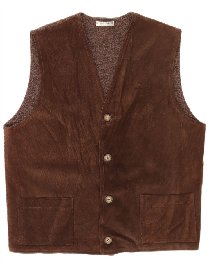 Flavio Castellani Herrevest IT 50 Medium Brun Virgin Wool
