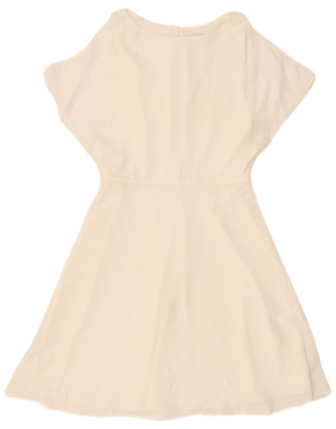 Reiss Dame A-Line Kjole UK 10 Small Off White Polyester