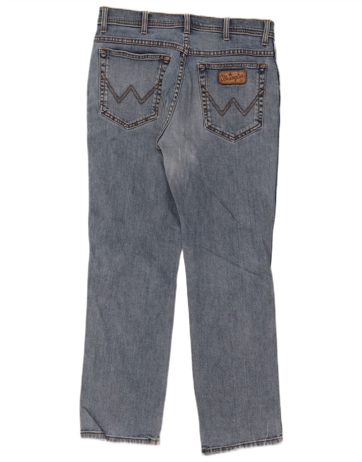 Wrangler Herre Texas Stretch Straight Jeans W34 L30 Blå Bomuld