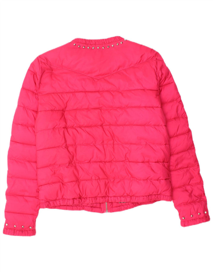 GUESS polstret jakke til kvinder UK 12 Medium Pink Polyamid