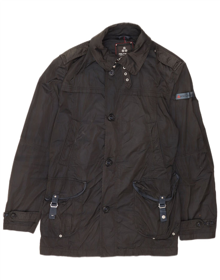 PEUTEREY Herre Militærjakke EU 54 2XL Sort Polyester