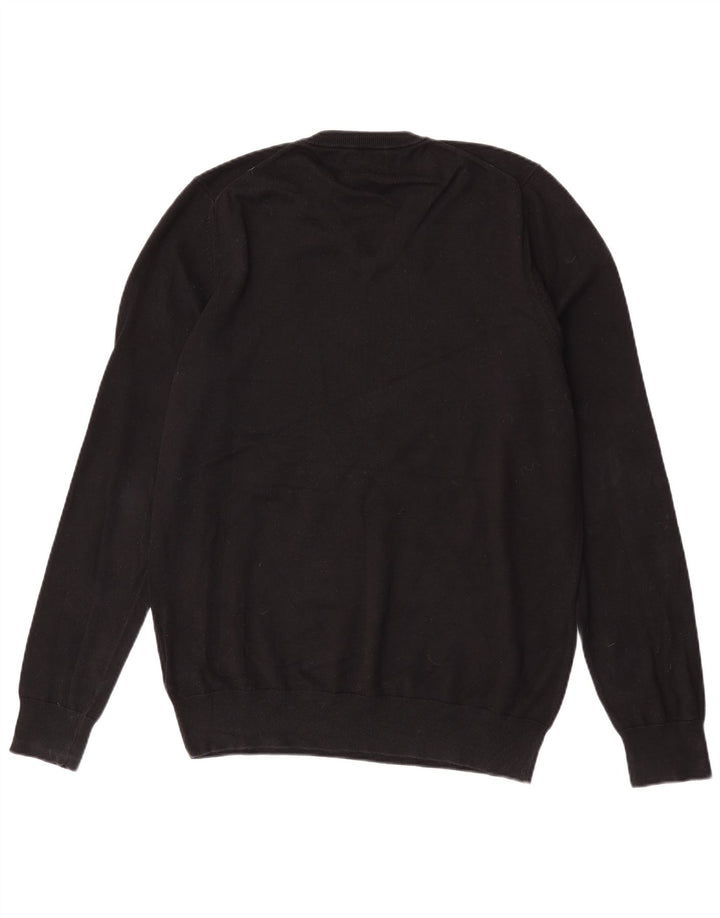 Marks & Spencer Herre V-hals sweater Stor sort bomuld