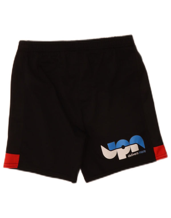 Umbro Boys Graphic Sports Shorts 7-8 år Small Black Colourblock Polyester