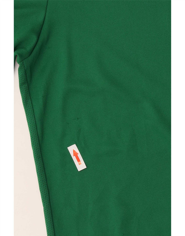 Nike Herre Dri Fit grafisk T-shirt top mellemgrøn polyester