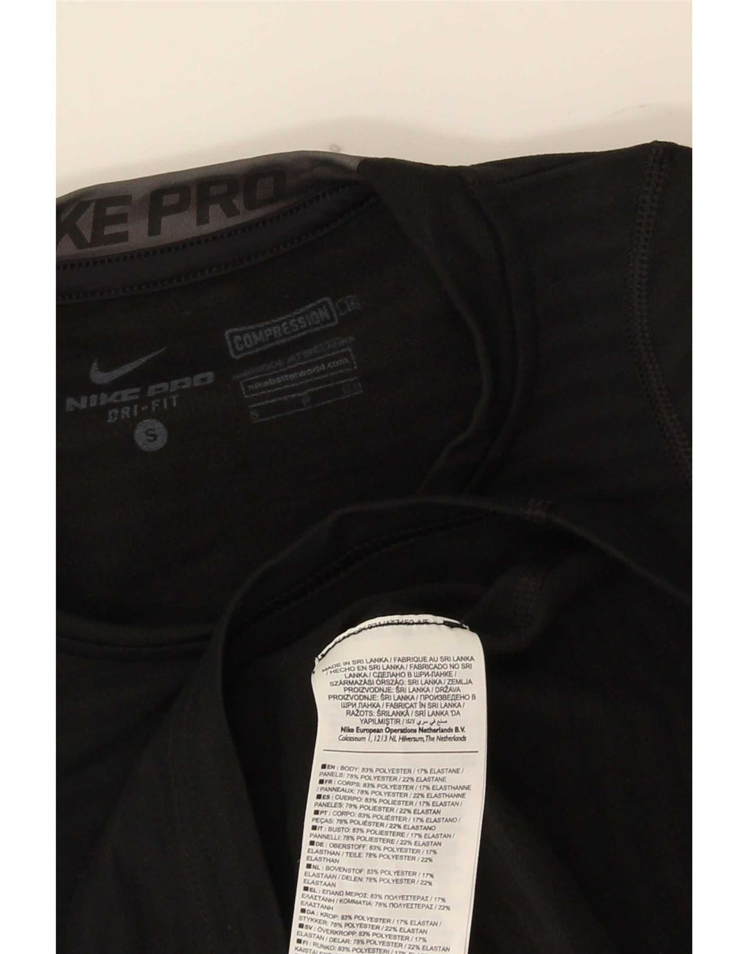 Nike Herre Dri Fit Top Langærmet Lille Sort Polyester