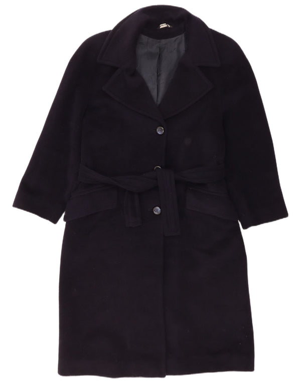 Lanificio Campore Womens Oversized Overcoat IT 42 Medium Navy Blue