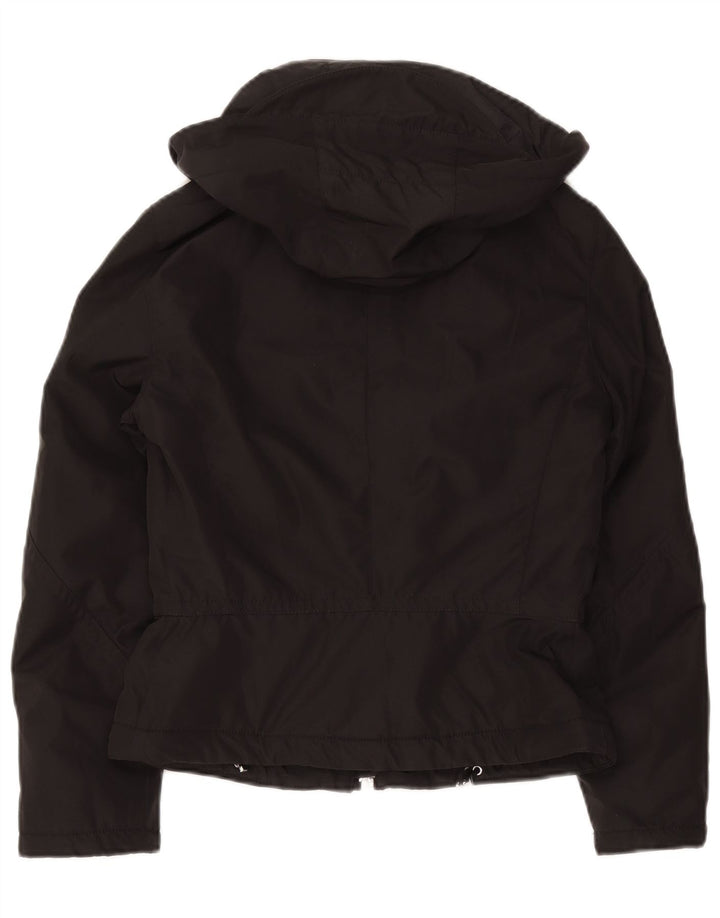 Postkort Dame Hooded Bomber Jacket UK 6 XS Sort Polyamid