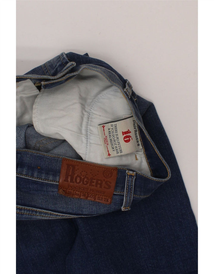 ROY ROGERS Boys Distressed Denim Shorts 15-16 Years W32  Blue Cotton Vintage Roy Rogers and Second-Hand Roy Rogers from Messina Hembry 