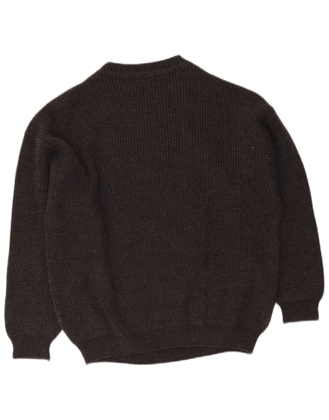Montezemolo herre rund hals sweater stor grå klassisk