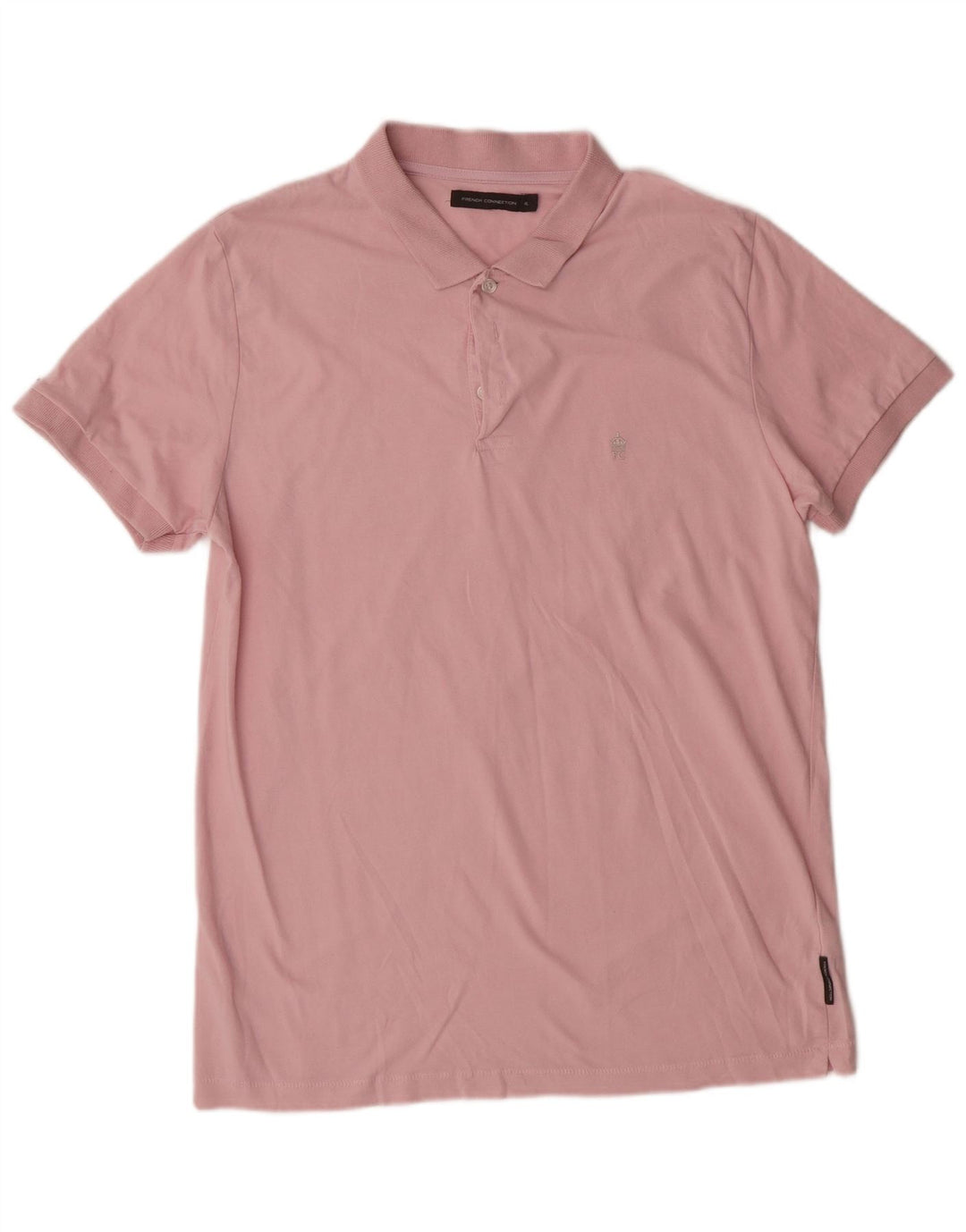 French Connection Herre poloshirt XL Pink Bomuld
