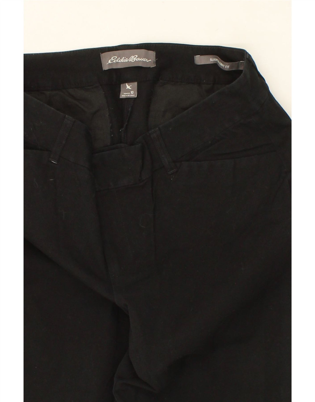 EDDIE BAUER Womens Casual Trousers US 10 Large W32 L31 Black Vintage Eddie Bauer and Second-Hand Eddie Bauer from Messina Hembry 