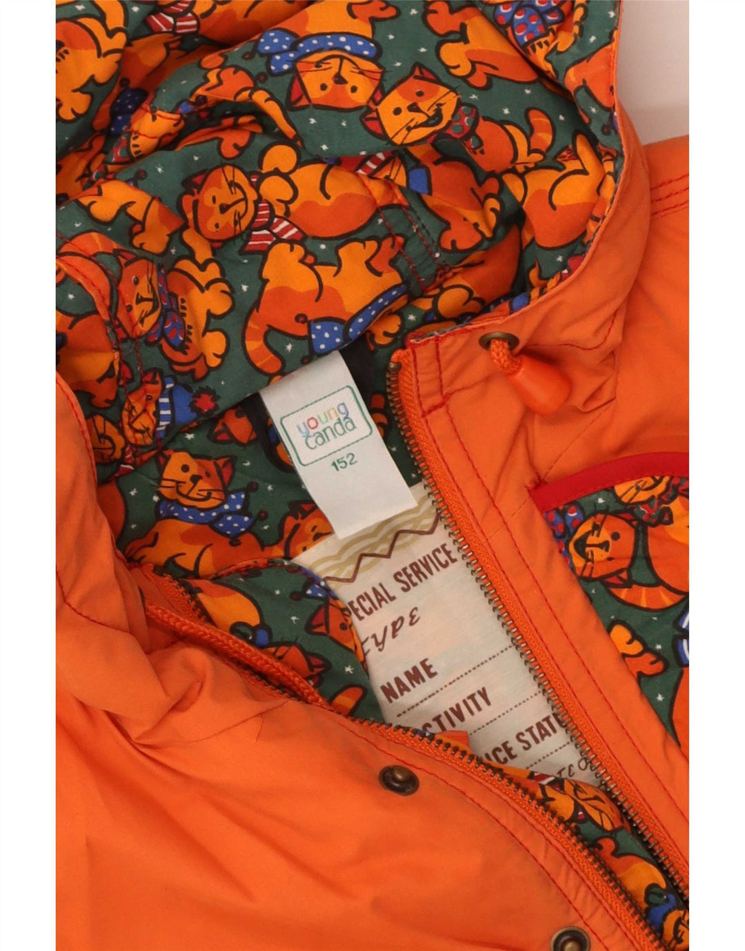 Canda piger hættejakke parka 12-13 år orange polyester