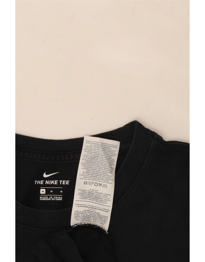 NIKE Womens Graphic T-Shirt Top UK 12 Medium Black Cotton Vintage Nike and Second-Hand Nike from Messina Hembry 