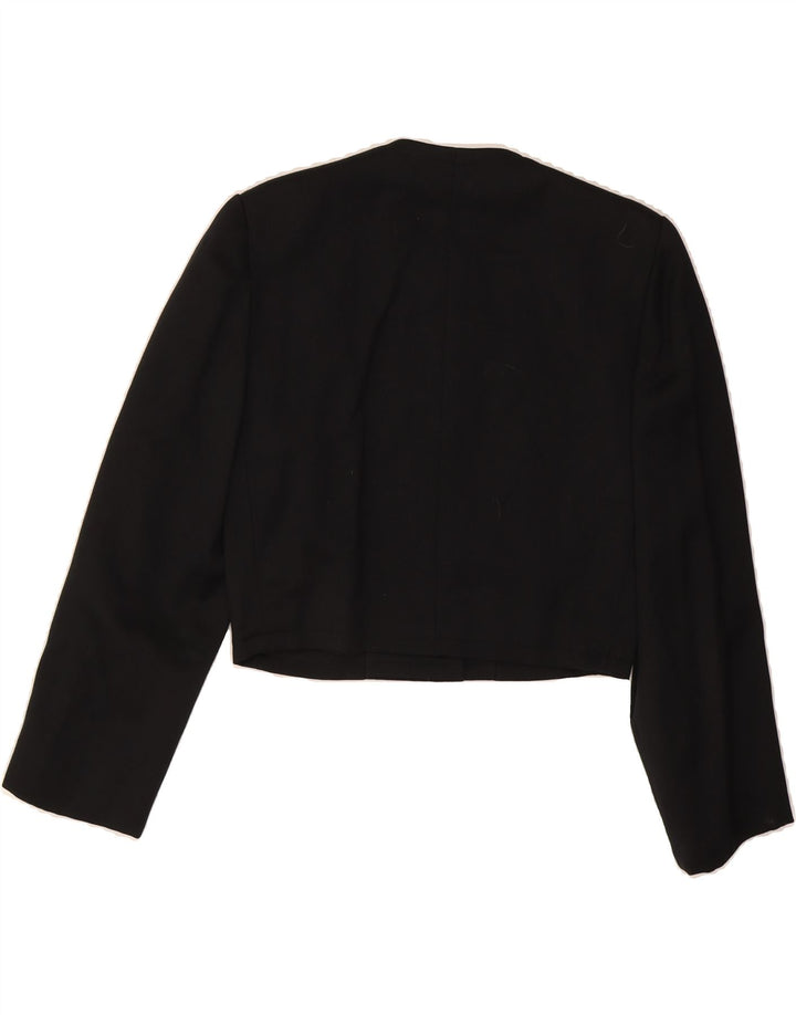 PIERRE BALMAIN Womens Crop 4 Button Blazer Jacket IT 38 XS Black Vintage Pierre Balmain and Second-Hand Pierre Balmain from Messina Hembry 