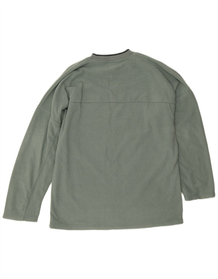 Reebok Herre Fleece Jumper UK 40 Medium Green Polyester