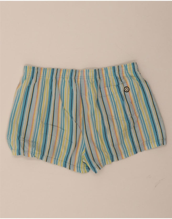 COLMAR Mens Swimming Shorts IT 52 Large  Multicoloured Striped Cotton Vintage Colmar and Second-Hand Colmar from Messina Hembry 