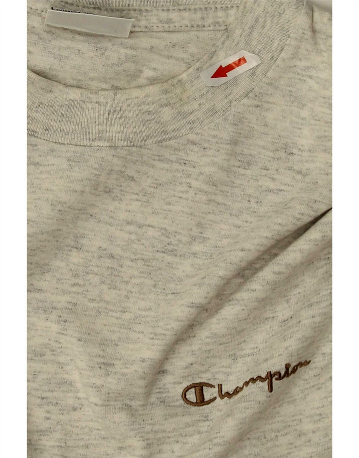 Champion Herre T-Shirt Top Stor Grå Flecked