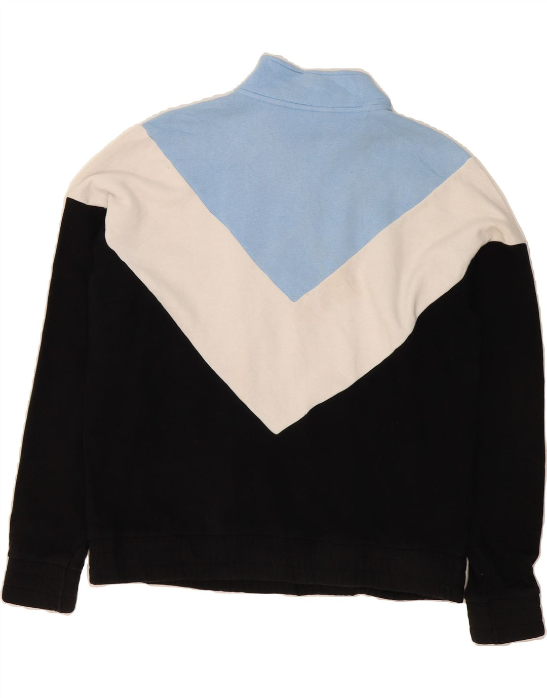 FILA Mens Zip Neck Sweatshirt Jumper XL Multicoloured Colourblock Cotton Vintage Fila and Second-Hand Fila from Messina Hembry 