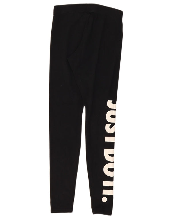 Nike Dame Grafiske Leggings UK 8 Small Black Bomuld