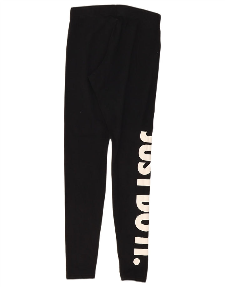 Nike Dame Grafiske Leggings UK 8 Small Black Bomuld
