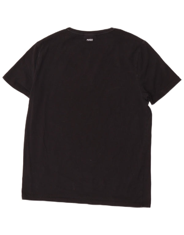 Hugo Boss Herre T-Shirt Top XL Sort Bomuld