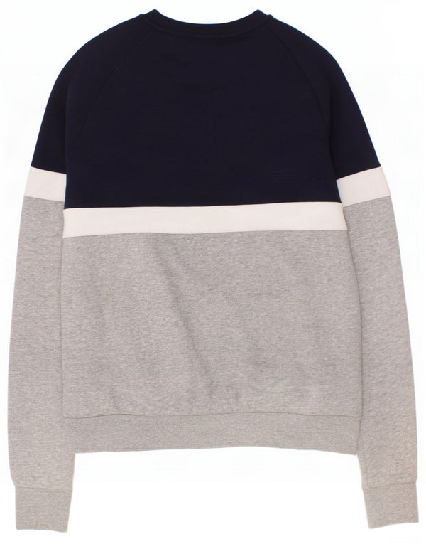 Adidas Boys Sweatshirt Jumper 13-14 år Grå Colourblock Bomuld